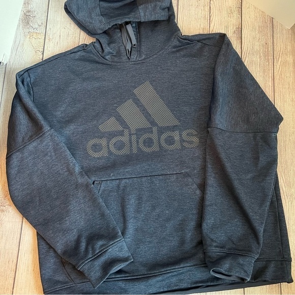 Adidas Athletic Hooded Sweatshirt Large - Picture 1 of 6